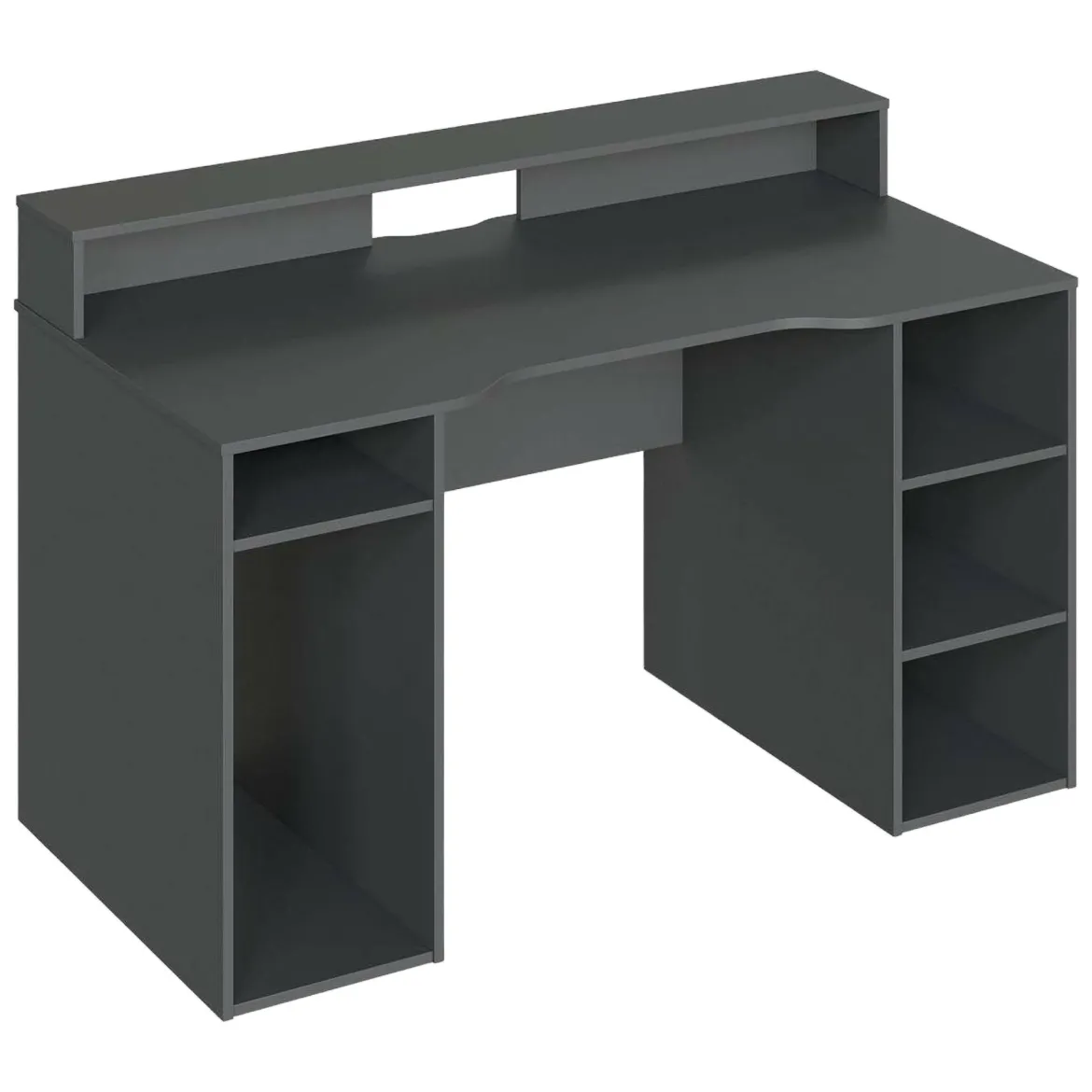 Scrivania lineare antracite 136x67cm - Arcane