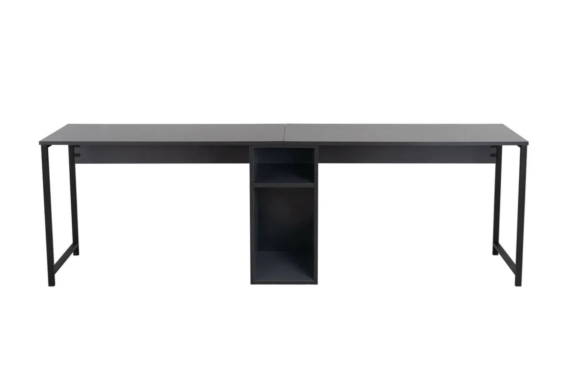 Scrivania lineare antracite 240x60cm - Violet