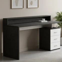 Scrivania lineare ardesia 160x90cm in legno - Flaminia
