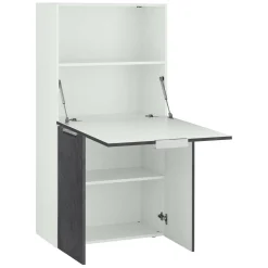 Scrivania lineare ardesia 70x35cm con porta pc - Atroc