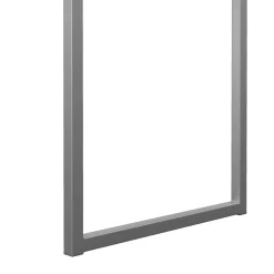 Scrivania lineare bianca e grigia 126x55cm con 3 cassetti - Shanshan