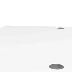 Scrivania lineare bianca e grigia 150x80cm con 3 cassetti - Azzaro