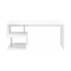 Scrivania lineare bianca lucida 140x60cm - Atemis
