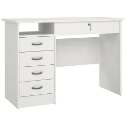 Scrivania lineare bianca 109x48cm in legno - Amor