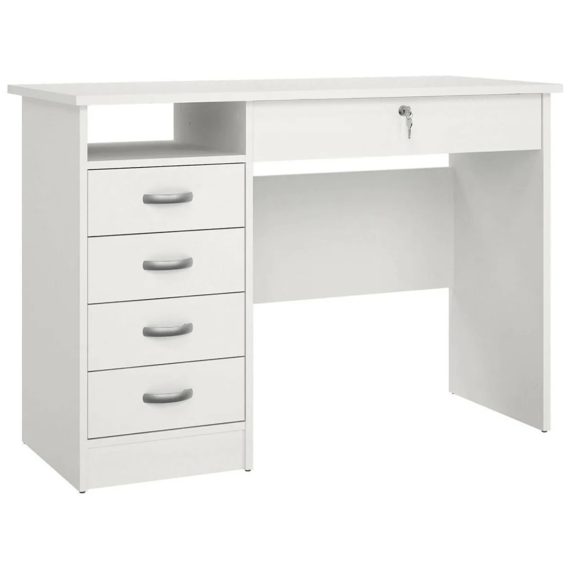 Scrivania lineare bianca 109x48cm in legno - Amor