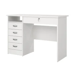 Scrivania lineare bianca 109x48cm in legno - Amor