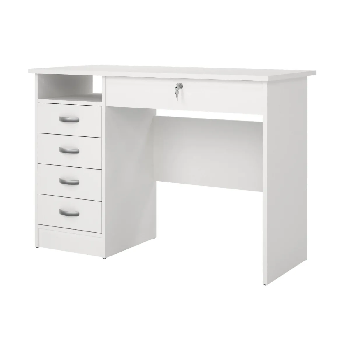 Scrivania lineare bianca 109x48cm in legno - Amor