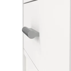 Scrivania lineare bianca 110x48cm con 1 cassetto - Agave