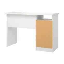 Scrivania lineare bianca 110x48cm con 1 cassetto - Agave