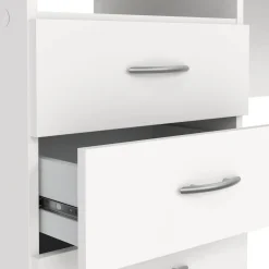 Scrivania lineare bianca 120x48cm in legno - Andre