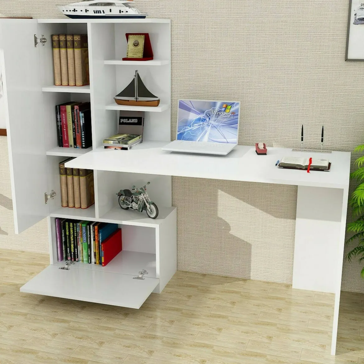 Scrivania lineare bianca 150x80cm - Ascorbato