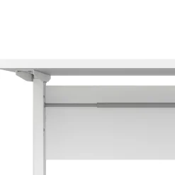 Scrivania lineare bianca 160x60cm con 3 cassetti - Bardi