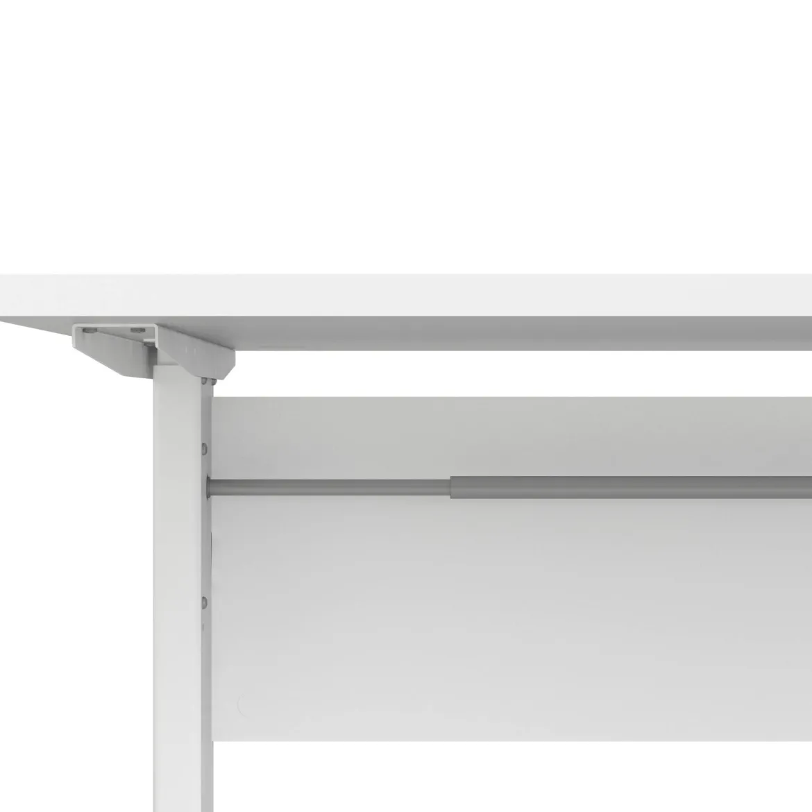 Scrivania lineare bianca 160x60cm con 3 cassetti - Bardi