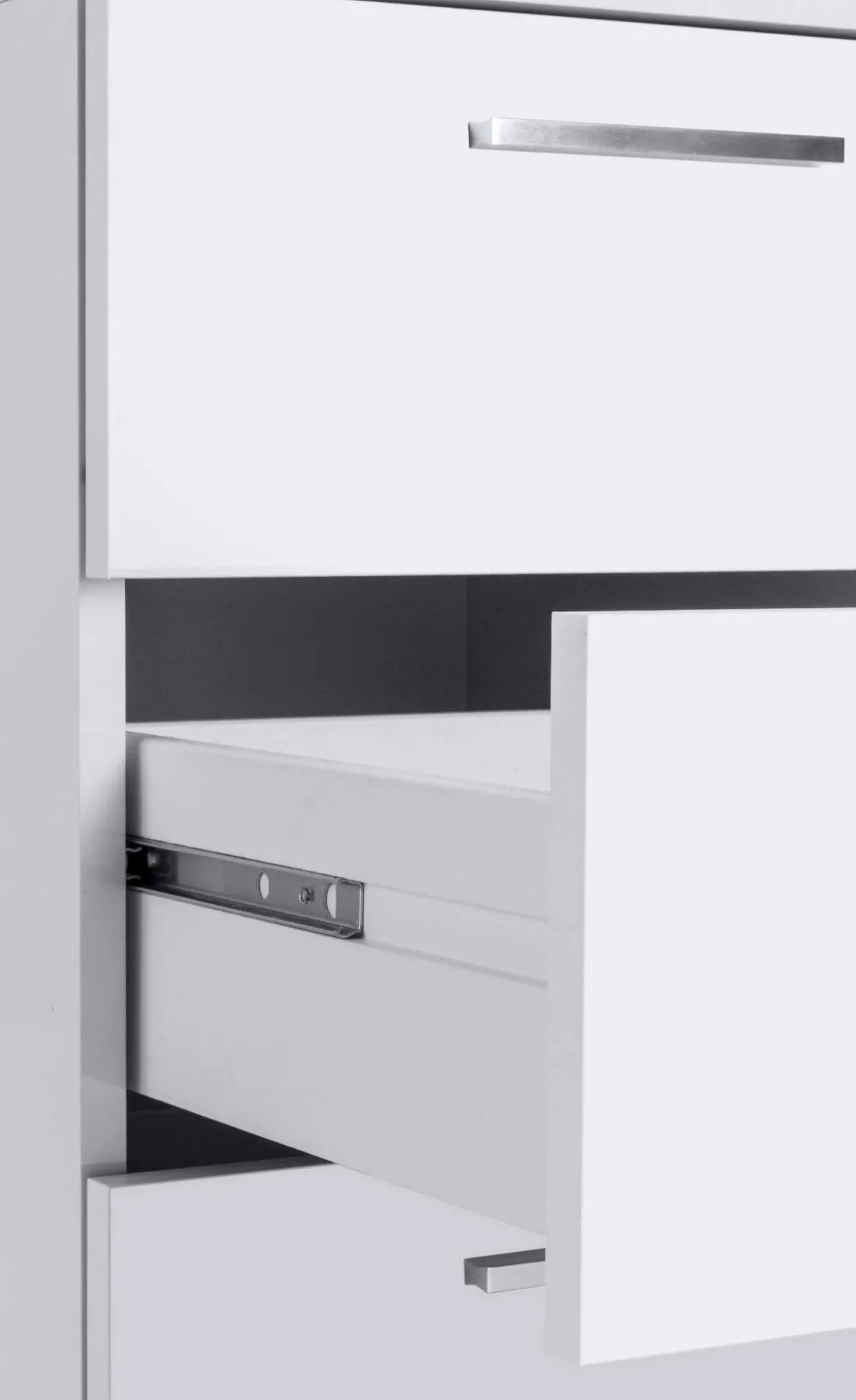 Scrivania lineare bianca 160x60cm in legno - Flaminia