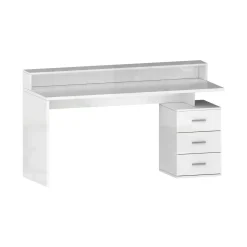 Scrivania lineare bianca 160x60cm in legno - Flaminia