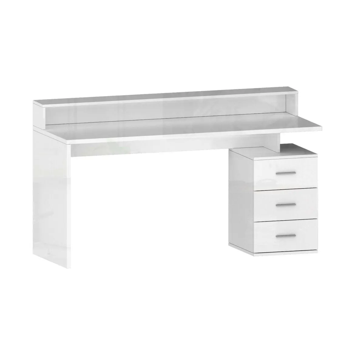 Scrivania lineare bianca 160x60cm in legno - Flaminia