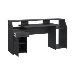 Scrivania lineare grigia 171x62cm con 1 cassetto - Zennithor