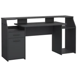 Scrivania lineare grigia 171x62cm con 1 cassetto - Zennithor