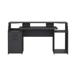 Scrivania lineare grigia 171x62cm con 1 cassetto - Zennithor