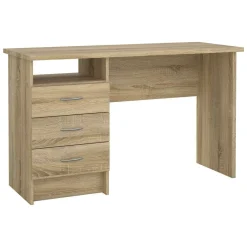 Scrivania lineare quercia 120x48cm con 3 cassetti - Andre