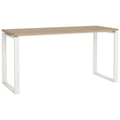 Scrivania lineare rovere e bianca 150x60cm - Arignano