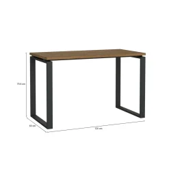 Scrivania lineare rovere e grigia 120x60cm - Pierrot