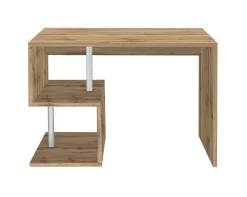 Scrivania lineare rovere 100x50cm con porta pc - Eva