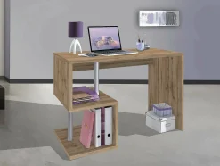 Scrivania lineare rovere 100x50cm con porta pc - Eva