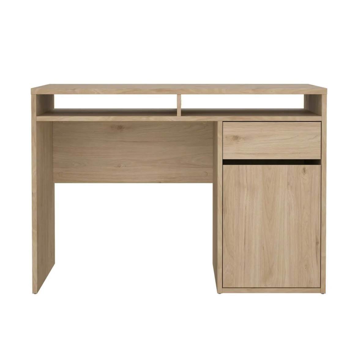 Scrivania lineare rovere 110x48cm con 1 cassetto - Abbadu