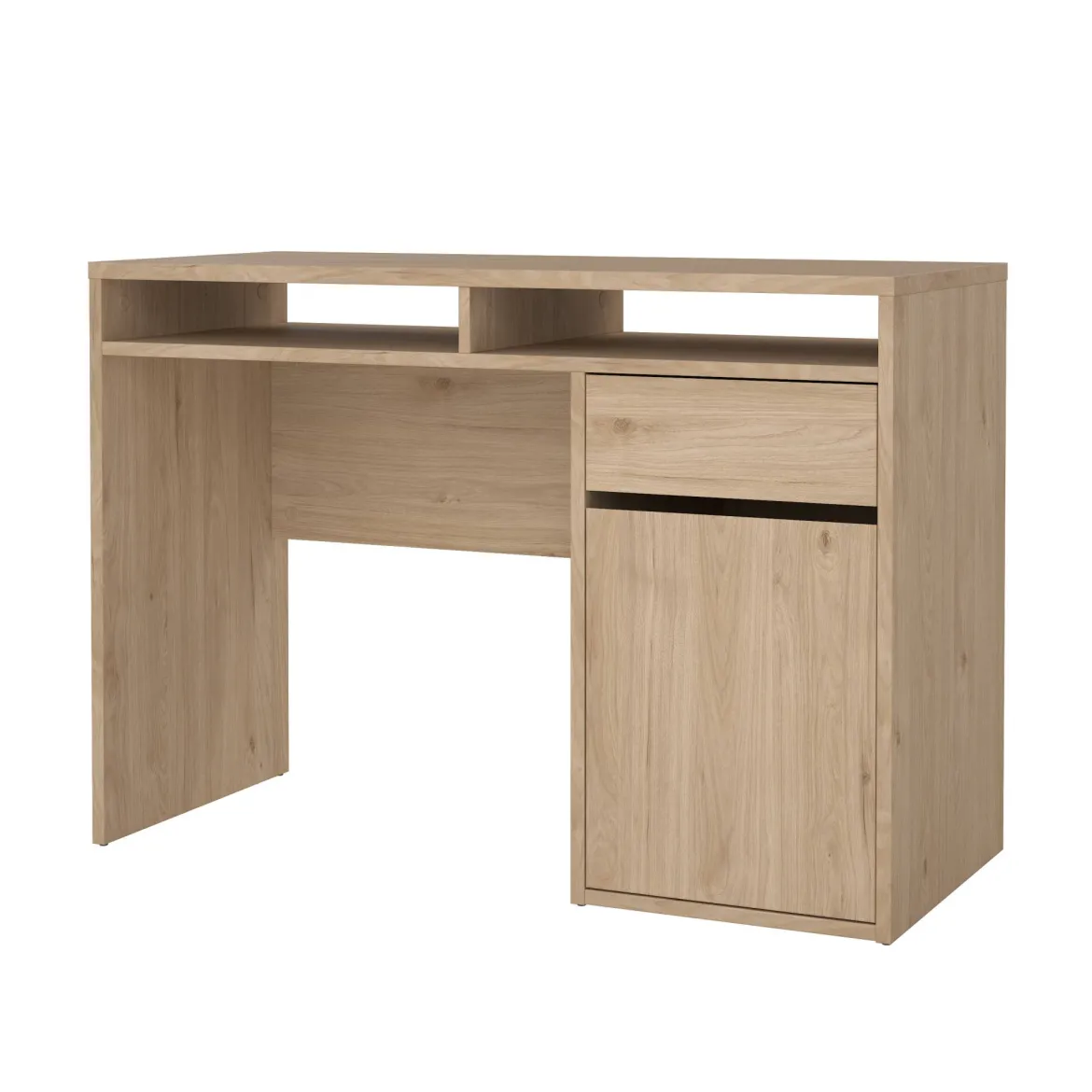 Scrivania lineare rovere 110x48cm con 1 cassetto - Abbadu