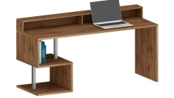 Scrivania lineare rovere 180x60cm con supporto computer - Arre