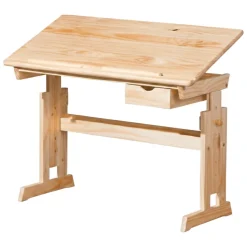 Scrivania Marrone Quercia Materiale Piano in Legno Massello Colore Ripiano Marrone 109x55x63h cm, Sfumatura Colore Struttura Quercia - Carfizzi