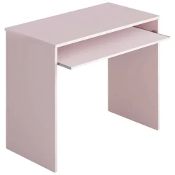 Scrivania Rosa un Ripiano Materiale Piano in Legno Nobilitato 90x54x79h cm, Colore Ripiano Rosa - Ajeje