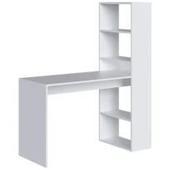 Scrivania salvaspazio bianca 120x53cm con libreria - Ali