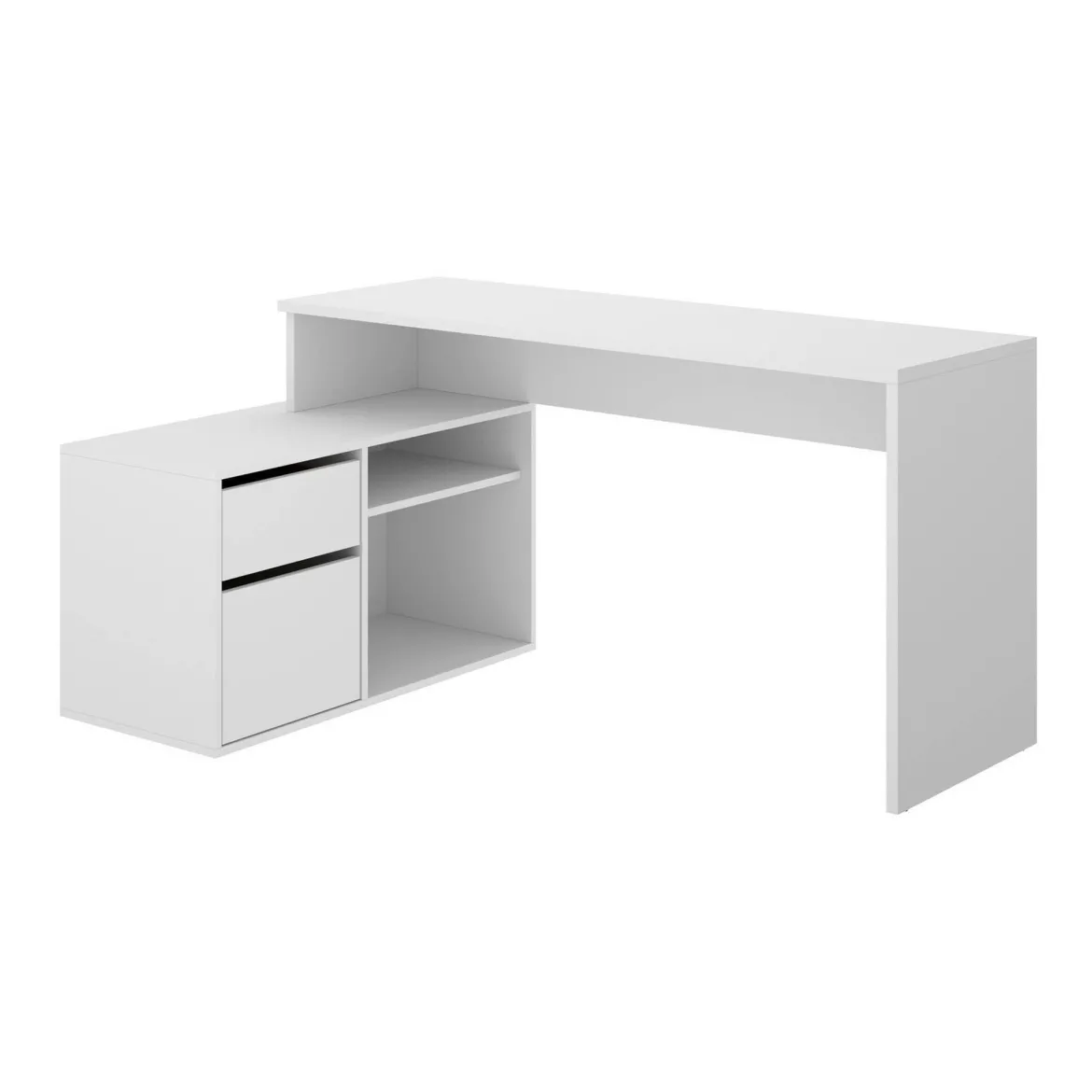 Scrivania ufficio bianca 139x92cm con 1 cassetto - Andor