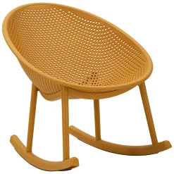 Sedia Arancione 2 Sedie a Dondolo, Adatto per Indoor/outdoor, Materiale Struttura in Plastica - Phunt