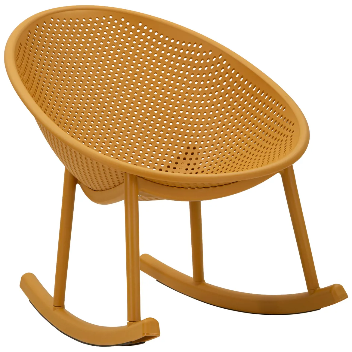 Sedia Arancione 2 Sedie a Dondolo, Adatto per Indoor/outdoor, Materiale Struttura in Plastica - Phunt