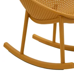 Sedia Arancione 2 Sedie a Dondolo, Adatto per Indoor/outdoor, Materiale Struttura in Plastica - Phunt
