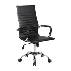 Sedia con ruote Disrae, Nero, 63x54h106/116 cm