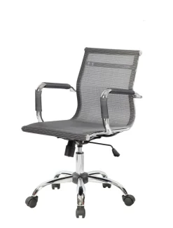 Sedia con ruote Dmannin, Grigio, 62x54h92/102 cm