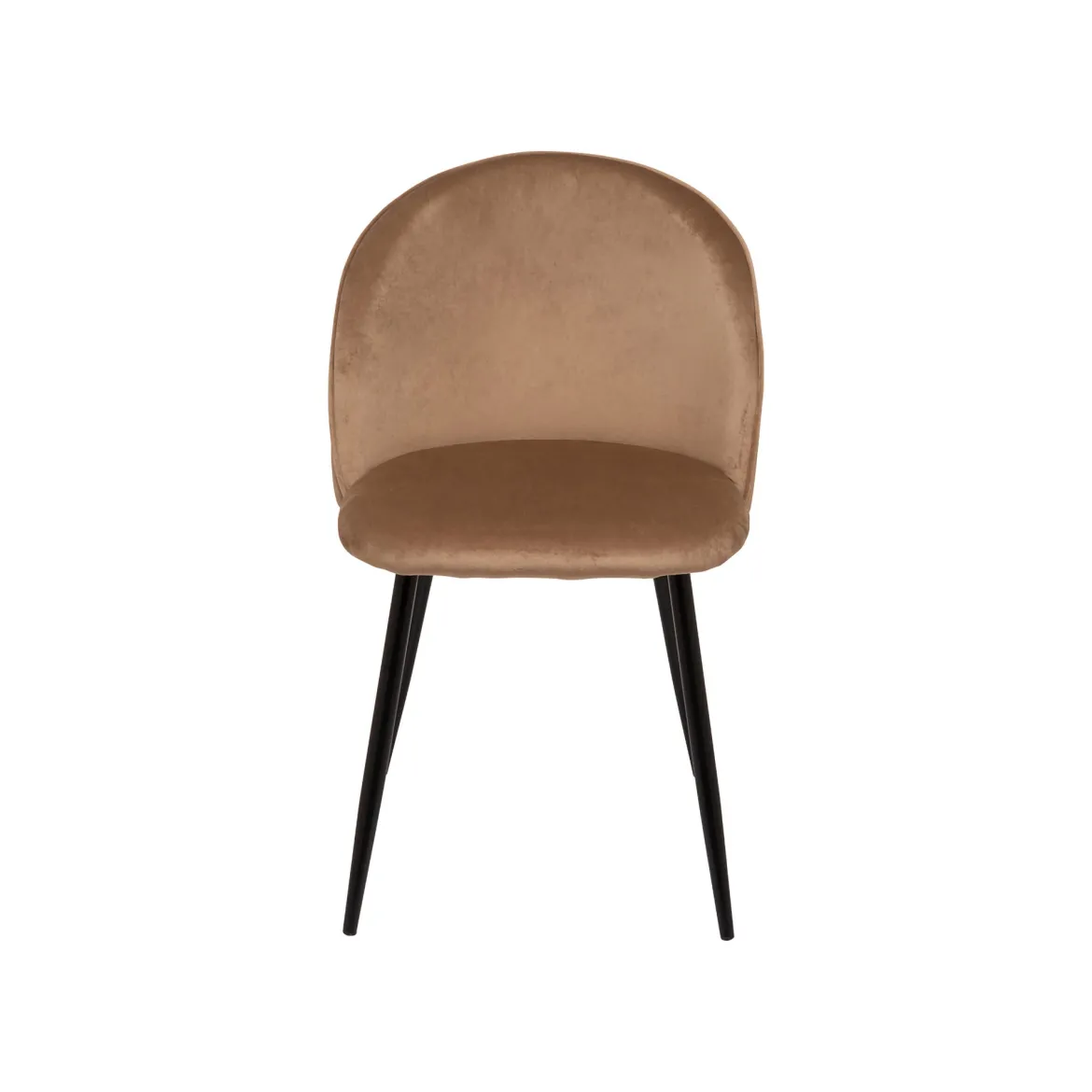 Sedia cucina imbottita in velluto beige - Achito