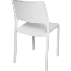 Sedia da Esterno Bianco una Sedia Impilabile, Peso Supportato 120 kg Made in Italy - Grover