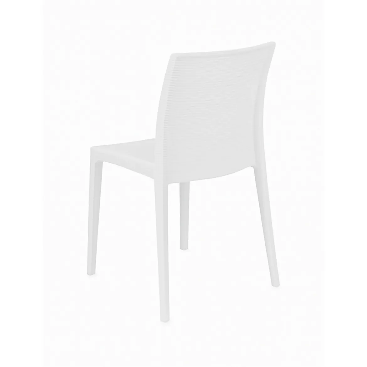 Sedia da esterno Ferla, Made in Italy, 42x48 h81 cm, Bianco