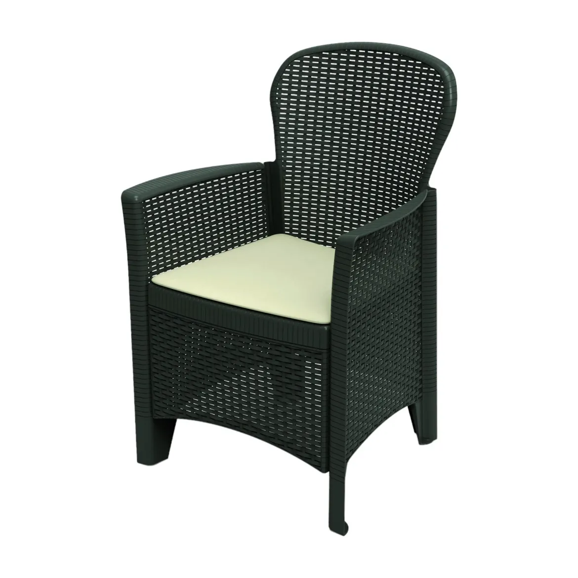 Sedia da giardino in plastica bianco - Amilton