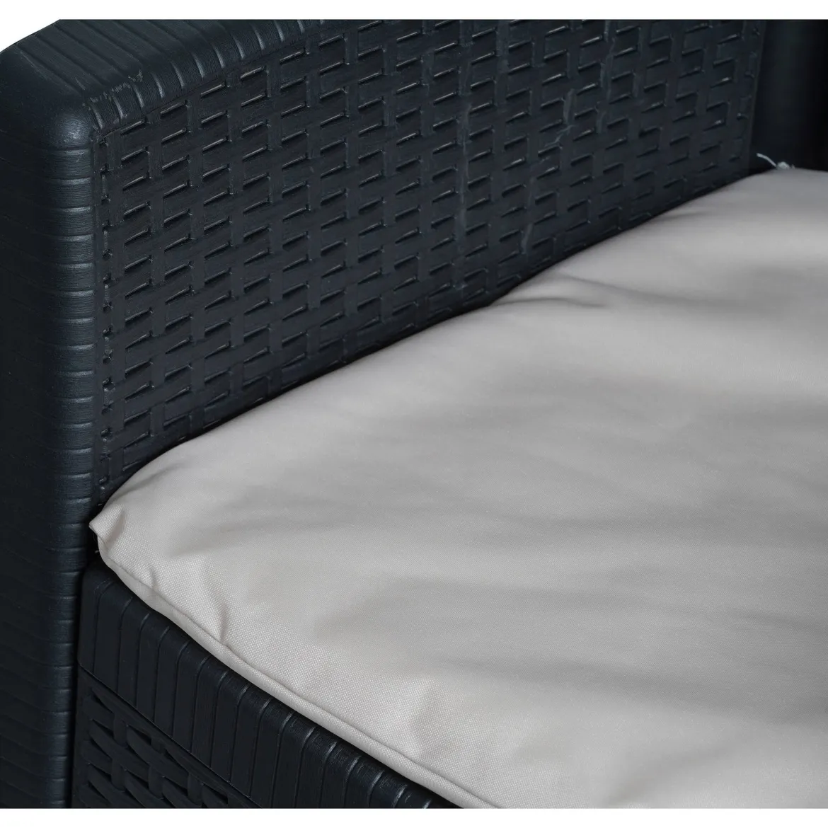 Sedia da giardino in plastica bianco - Amilton