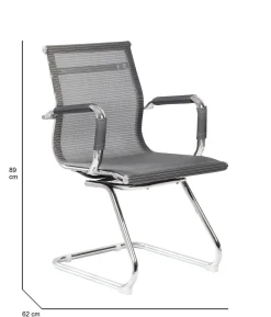 Sedia Dgoldon, 62x54h89 cm, Grigio