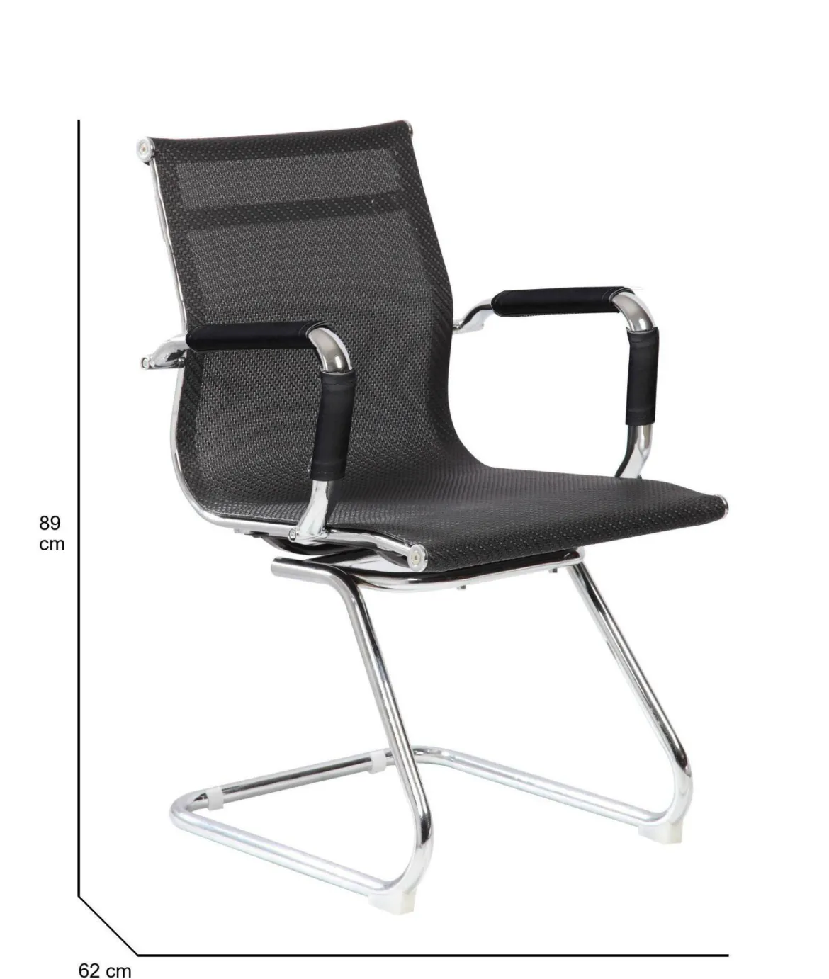 Sedia Dgoldon, 62x54h89 cm, Nero