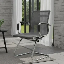 Sedia Grigio una Sedia Peso Supportato 120 kg, Altezza Seduta 43 cm - Balvano