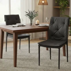Sedia, Set di 2 Sedie Grigio, - Gessate