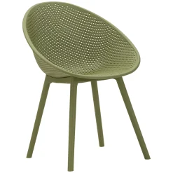 Sedia Verde 2 Sedie Adatto per Indoor/outdoor, Materiale Struttura in Plastica - Tansen